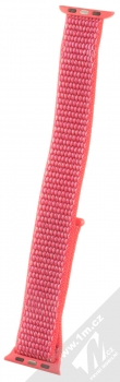 Tactical Nylon Strap textilní pásek na zápěstí pro Apple Watch 38mm, Watch 40mm růžová (pink) zezadu