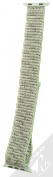 Tactical Nylon Strap textilní pásek na zápěstí pro Apple Watch 42mm, Watch 44mm mátově zelená (mint green) zezadu