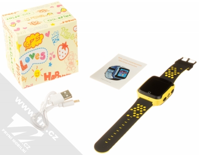 Tortoyo Q528 Kids Smart Watch dětské chytré hodinky s GPS lokalizací žlutá (yellow) balení
