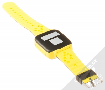 Tortoyo Q528 Kids Smart Watch dětské chytré hodinky s GPS lokalizací žlutá (yellow) rozepnuté zezadu