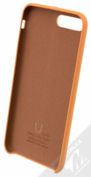 USAMS Joe kožený ochranný kryt pro Apple iPhone 7 Plus béžová (beige) zepředu