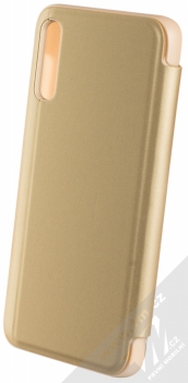 Vennus Clear View flipové pouzdro pro Samsung Galaxy A70 zlatá (gold) zezadu