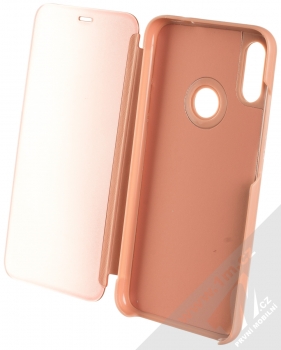 Vennus Clear View flipové pouzdro pro Xiaomi Redmi Note 7 růžová (pink) otevřené