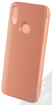 Vennus Clear View flipové pouzdro pro Xiaomi Redmi Note 7 růžová (pink) zezadu