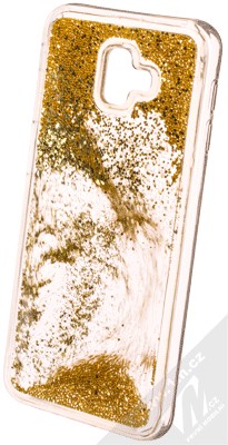 Vennus Liquid Pearl ochranný kryt s přesýpacím efektem třpytek pro Samsung Galaxy J6 Plus (2018) zlatá (gold)