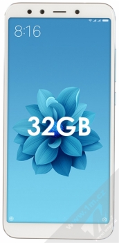 XIAOMI MI A2 4GB/32GB Global Version CZ LTE modrá (blue) zepředu