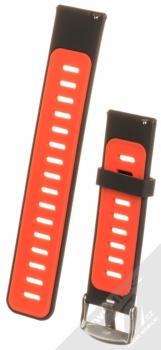 Xiaomi Strap silikonový pásek na zápěstí pro Xiaomi Amazfit černá červená (black red) zezadu