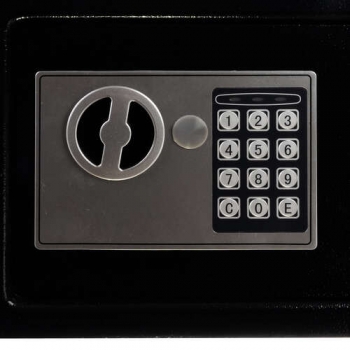 1Mcz SC-8820E Trezor s uzamykáním kódem a klíčem 31 x 20 x 20 cm černá (black)