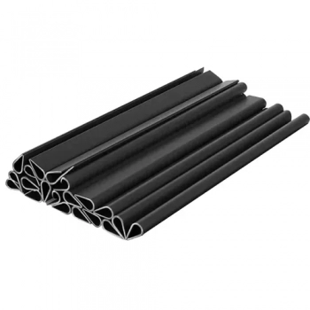 1Mcz Spony pro montáž plotové pásky 19 x 1,25 cm 20ks tmavě šedá (antracit)