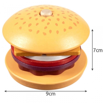 1Mcz SNA-3950 Dětský dřevěný hamburger vícebarevné (multicolored)