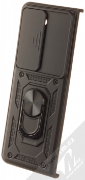 1Mcz Armor CamShield odolný ochranný kryt s držákem na prst pro Samsung Galaxy Z Fold5 černá (black) zadní kryt