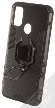 1Mcz Armor Ring odolný ochranný kryt s držákem na prst pro Samsung Galaxy M21 černá (black) otevřené