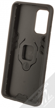 1Mcz Armor Ring odolný ochranný kryt s držákem na prst pro Samsung Galaxy A32 černá (black) zepředu