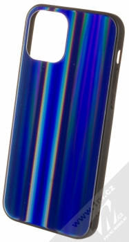 1Mcz Aurora Glass Cover ochranný kryt pro Apple iPhone 12, iPhone 12 Pro měnivě modrá (iridescent blue)
