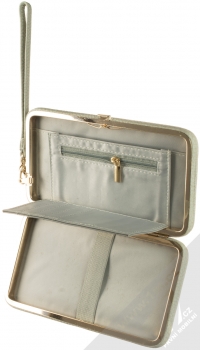 1Mcz Butterflyone Wallet peněženka světle šedá (light grey) otevřené druhá kapsička