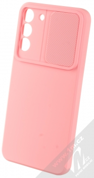 1Mcz CamShield Soft ochranný kryt pro Samsung Galaxy S22 Plus 5G světle růžová (light pink) otevřené