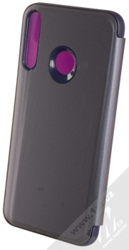 1Mcz Clear View flipové pouzdro pro Huawei P40 Lite E fialová (purple) zezadu