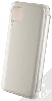 1Mcz Clear View flipové pouzdro pro Huawei P40 Lite stříbrná (silver) zezadu