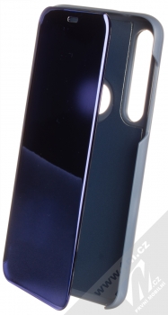 1Mcz Clear View flipové pouzdro pro Moto G8 Plus modrá (blue)