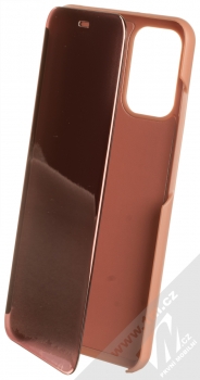 1Mcz Clear View flipové pouzdro pro Xiaomi Redmi Note 10, Redmi Note 10S, Poco M5s růžová (pink)