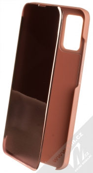 1Mcz Clear View flipové pouzdro pro Samsung Galaxy A02s růžová (pink)
