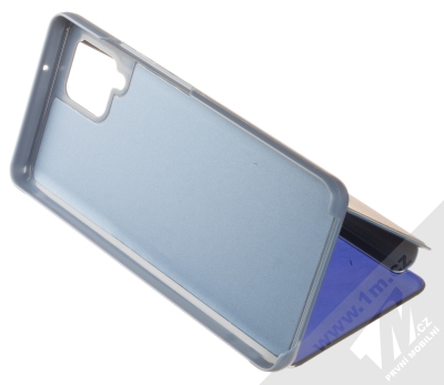 1Mcz Clear View flipové pouzdro pro Samsung Galaxy A42 5G modrá (blue) stojánek