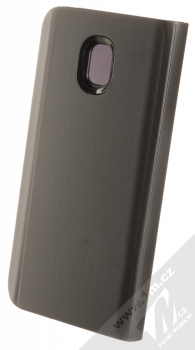 1Mcz Clear View flipové pouzdro pro Samsung Galaxy J3 (2017) černá (black) zezadu