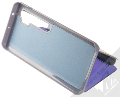 1Mcz Clear View flipové pouzdro pro Xiaomi Mi Note 10 Lite modrá (blue) stojánek