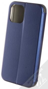 1Mcz Elegance Book flipové pouzdro pro Apple iPhone 12 Pro Max tmavě modrá (dark blue) zezadu