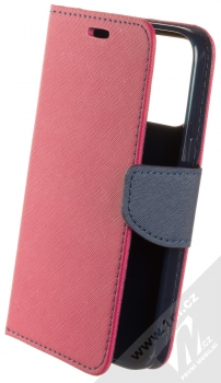 1Mcz Fancy Book flipové pouzdro pro Apple iPhone 13 Pro růžová modrá (pink blue)
