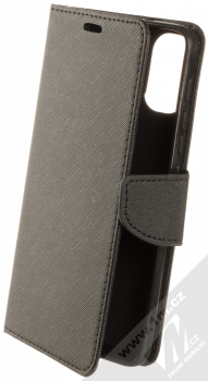 1Mcz Fancy Book flipové pouzdro pro Motorola Moto E20, Moto E30, Moto E40 černá (black)