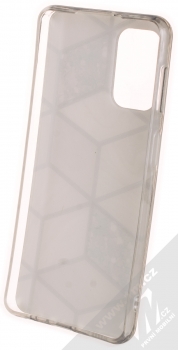1Mcz Geometric Marble Cover ochranný kryt pro Samsung Galaxy A32 5G růžově zlatá (rose gold) zepředu