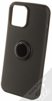 1Mcz Grip Ring ochranný kryt s držákem na prst pro Apple iPhone 13 Pro Max černá (black)