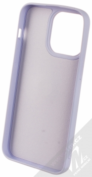 1Mcz Grip Ring ochranný kryt s držákem na prst pro Apple iPhone 14 Pro Max šeříkově fialová (lilac) zepředu