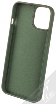 1Mcz Grip Ring ochranný kryt s držákem na prst pro Apple iPhone 14 tmavě zelená (forest green) zepředu