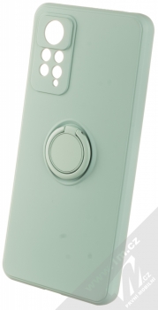 1Mcz Grip Ring Skinnier ochranný kryt s držákem na prst pro Xiaomi Redmi Note 11 Pro 4G (Global version), Redmi Note 11 Pro 5G (Global version) mátově zelená (mint green)