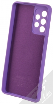 1Mcz Grip Ring Skinny ochranný kryt s držákem na prst pro Samsung Galaxy A52, Galaxy A52 5G, Galaxy A52s fialová (violet) zepředu