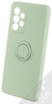 1Mcz Grip Ring Skinny ochranný kryt s držákem na prst pro Samsung Galaxy A53 5G mátově zelená (mint green)