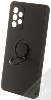 1Mcz Grip Ring Skinny ochranný kryt s držákem na prst pro Samsung Galaxy A72, Galaxy A72 5G černá (black) držák
