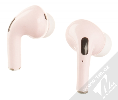 1Mcz i20 AirPro TWS Bluetooth stereo sluchátka světle růžová (light pink) zezadu