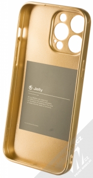 1Mcz Jelly Skinny TPU ochranný kryt pro Apple iPhone 14 Pro Max zlatá (gold) zepředu