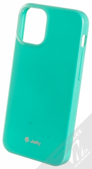 1Mcz Jelly TPU ochranný kryt pro Apple iPhone 12 mini mátově zelená (mint green)