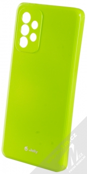 1Mcz Jelly TPU ochranný kryt pro Samsung Galaxy A72, Galaxy A72 5G limetkově zelená (lime green)
