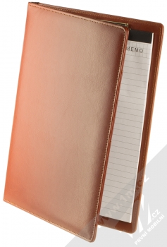 1Mcz Konferenční desky s blokem A4 a kalkulačkou hnědá (brown)