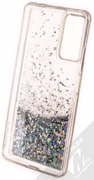 1Mcz Liquid Diamond Sparkle ochranný kryt s přesýpacím efektem třpytek pro Xiaomi Redmi Note 11 Pro 4G (Global version), Redmi Note 11 Pro 5G (Global version), Redmi Note 12 Pro 4G stříbrná (silver) zepředu