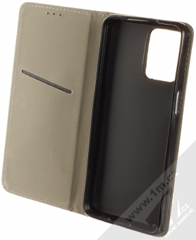 1Mcz Magnet Book Color flipové pouzdro pro Motorola Moto G54 černá (black) otevřené