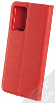 1Mcz Magnet Book Color flipové pouzdro pro Samsung Galaxy A52, Galaxy A52 5G červená (red) zezadu