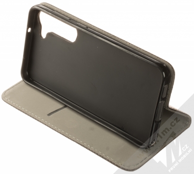 1Mcz Magnet Book Color flipové pouzdro pro Samsung Galaxy S23 Plus černá (black) stojánek