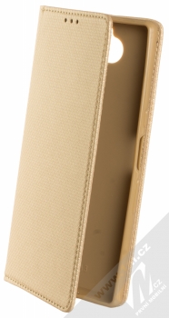1Mcz Magnet Book Color flipové pouzdro pro Sony Xperia 10 zlatá (gold)
