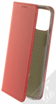 1Mcz Magnet Book flipové pouzdro pro Apple iPhone 12 Pro Max červená (red)